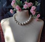 Prachtige Ketting Big Parels kleine Echte Parels 925 Slot, Sieraden, Tassen en Uiterlijk, Kettingen, Ophalen of Verzenden, Nieuw