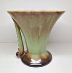 Art Deco druipglazuur aardewerk trompetvaas, Katwijk 1930., Antiek en Kunst, Antiek | Keramiek en Aardewerk, Ophalen of Verzenden