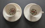 Wedgewood 2 theekopjes en schotels conway, Ophalen, Zo goed als nieuw, Wedgwood, Kop(pen) en/of Schotel(s)