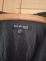 Toi et Moi zwarte, licht glanzende, veelzijdige blouse., Kleding | Dames, Ophalen of Verzenden, Zo goed als nieuw, Zwart