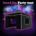 Huur een zwarte Pop-up party tent 3x4,5, Nieuw, Carnaval, Overige typen, Ophalen of Verzenden