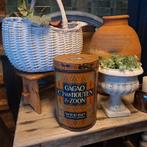 Oud Antiek Cacao Blik van Houten & Zoon Weesp - 1910, Ophalen of Verzenden, Gebruikt