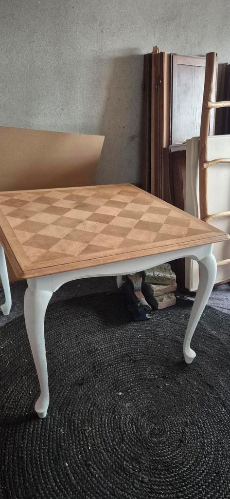 Mooie brocante Queen Anne Eettafel, Tafel, Huis en Inrichting, Tafels | Eettafels, Gebruikt, 50 tot 100 cm, Rechthoekig, Ophalen of Verzenden