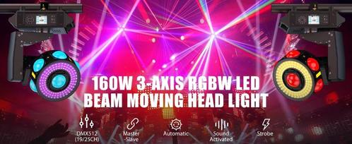Nieuwe First Class 7 x 20W RGBW + RGB LASER Mini Ufo Movingh, Muziek en Instrumenten, Licht en Laser, Nieuw, Licht, Geluidgestuurd