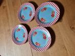 LA ROSE BORDEN 4X, Huis en Inrichting, Keuken | Servies, Ophalen of Verzenden, Gebruikt, Overige stijlen, Bord(en)