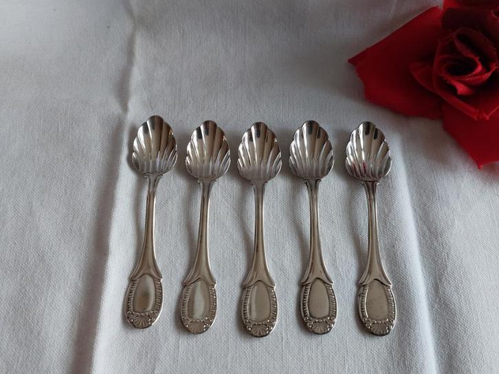 Bellini Prata 90 Brazil | set van 5 lepeltjes | jaren '50, Antiek en Kunst, Antiek | Bestek, Verzenden