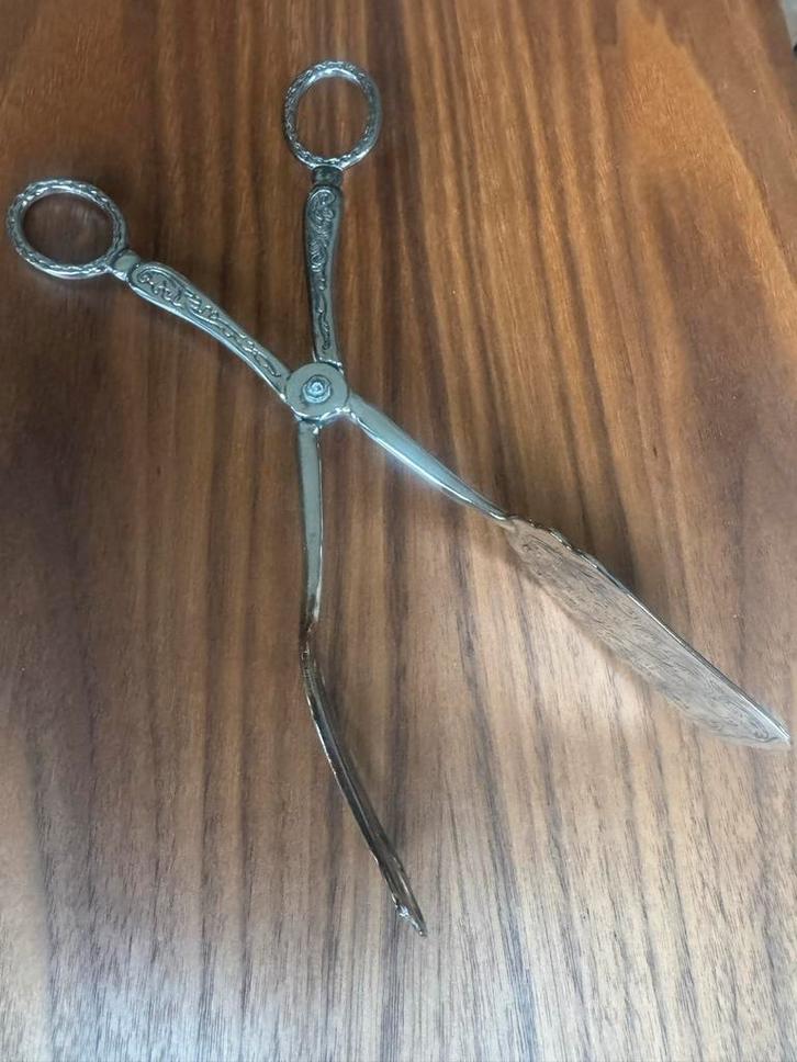 Verzilverde Taarttang, Antiek en Kunst, Antiek | Bestek, Ophalen of Verzenden