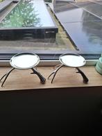 2 kandelaars van zilverkleurig metaal, Ophalen of Verzenden, Zo goed als nieuw, Metaal, Minder dan 25 cm