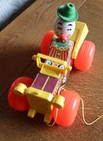 Vintage Fisher Price Jalopy - Trekauto met clown, Ophalen of Verzenden