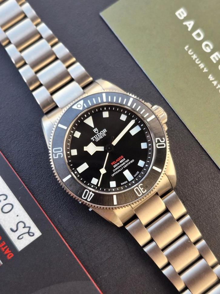 Tudor pelagos 39 25407N, Sieraden, Tassen en Uiterlijk, Horloges | Heren, Gebruikt, Overige merken, Staal, Ophalen of Verzenden
