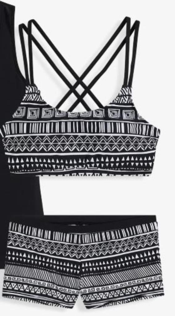 Bikini zwart / wit. Maat 44, Kleding | Dames, Badmode en Zwemkleding, Nieuw, Bikini, Zwart, Ophalen of Verzenden