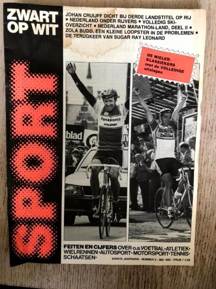 Blad; Sport zwart op wit, 1e jaargang, nr. 5, mei 1984, Verzamelen, Tijdschriften, Kranten en Knipsels, Tijdschrift, 1980 tot heden
