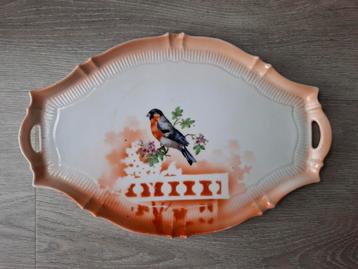 Vintage porseleinen dienblaadje  beschikbaar voor biedingen