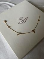 Goude 14k armband met de letter R en S, Ophalen, Nieuw, Goud, Met bedels of kralen