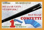 Krachtige Confettishooter 12-20m hoog Enjoy NewYears day, Ophalen, Nieuw, Overige typen