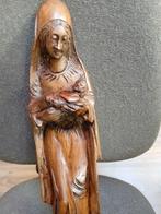 Houten maria beeld 54 cm, Antiek en Kunst, Antiek | Religie, Ophalen of Verzenden