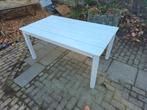Tafel, wit, 160x100cm, Huis en Inrichting, Ophalen, Gebruikt, 50 tot 100 cm, 150 tot 200 cm