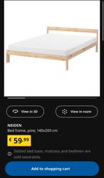 Ikea Neiden bedframe met matras, Huis en Inrichting, Ophalen, Gebruikt, Overige kleuren, Tweepersoons