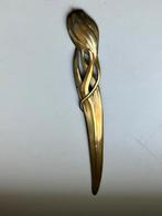 Brievenopener met bloemenmotief Art Nouveau stijl messing, Antiek en Kunst, Curiosa en Brocante, Ophalen of Verzenden