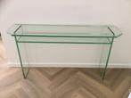 Aangeb. Glazen sidetable, Ophalen, 100 tot 150 cm, Glas, Zo goed als nieuw