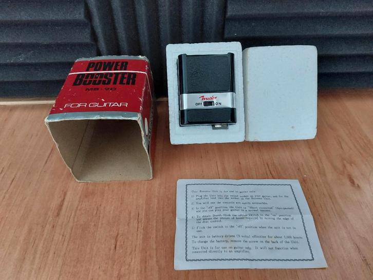 1970's Maxon MB-20 Power Booster Plug in Guitar, Muziek en Instrumenten, Effecten, Zo goed als nieuw, Distortion, Overdrive of Fuzz