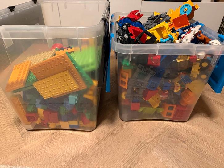 Veel Duplo - Elektrische treinen, bouwplaten, dieren etc, Kinderen en Baby's, Speelgoed | Duplo en Lego, Gebruikt, Duplo, Losse stenen