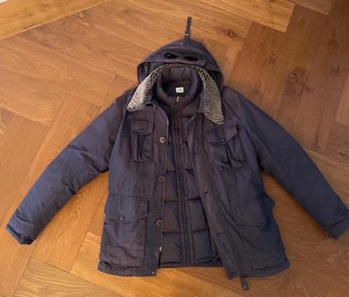 C.P. Company goggle jacket winterjas 2in1 xxl/mt56, Kleding | Heren, Jassen | Winter, Gedragen, Overige maten, Blauw, Ophalen
