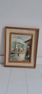 Italiaans schilderij op doek van R. Vitale met certificaat, Ophalen of Verzenden