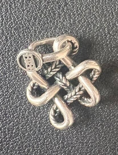 Buddha to Buddha Endless knot xs, Sieraden, Tassen en Uiterlijk, Kettinghangers, Nieuw, Zilver, Overige voorstellingen, Ophalen of Verzenden