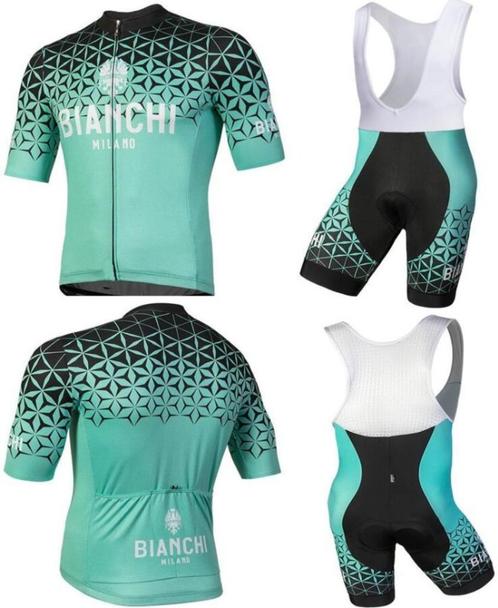 Bianchi Conca Celeste zomerset, Fietsen en Brommers, Fietsaccessoires | Fietskleding, Nieuw, Bovenkleding, Overige maten, Verzenden