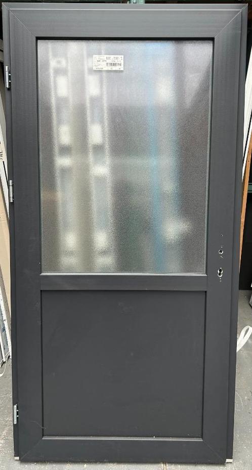 Kunststof achterdeur 108 x 215 cm Links kleur Antraciet 7016, Doe-het-zelf en Verbouw, Deuren en Horren, Nieuw, Buitendeur, 200 tot 215 cm