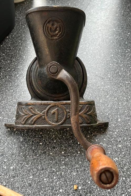 Antieke Gietijzeren Koffiemolen, Antiek en Kunst, Antiek | Keukenbenodigdheden, Ophalen of Verzenden