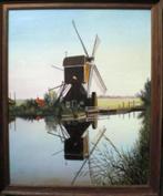 RIJNLAND * OLIEVERF OP LINNEN * Fraaie Molen *, Antiek en Kunst, Kunst | Schilderijen | Klassiek, Verzenden