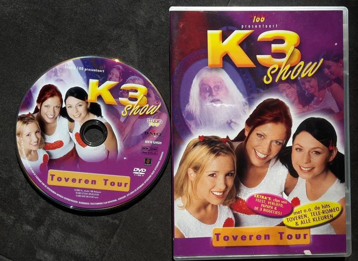 DVD - K3 Show Toveren Tour, Cd's en Dvd's, Dvd's | Kinderen en Jeugd, Zo goed als nieuw, Tv fictie, Avontuur, Alle leeftijden