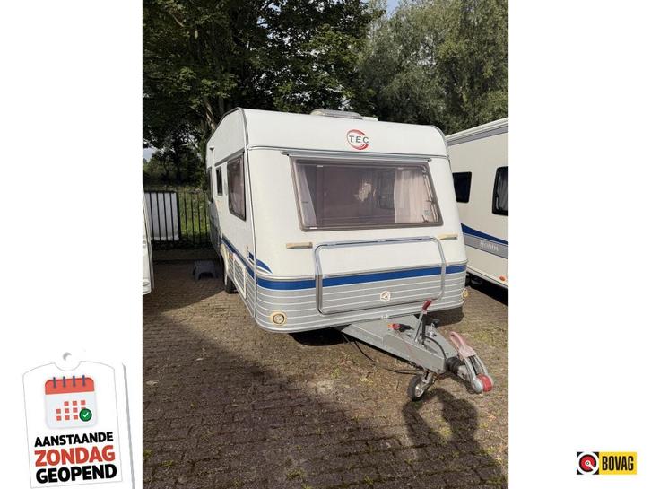 TEC Travel King 490 TE, EnkeleBedden, met mover! Zondag open, Caravans en Kamperen, Caravans, Bedrijf, tot en met 4, 1000 - 1250 kg