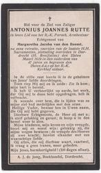 Antonius Joannes Rutte 1871 Dordrecht + 1919 Dordrecht, Verzenden