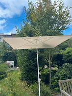 Parasol rechthoekig Ikea goede staat creme/ecru, Tuin en Terras, Parasols, Ophalen, Zo goed als nieuw