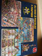 Jan van haasteren 3 x 1000 stukjes, Hobby en Vrije tijd, Denksport en Puzzels, Ophalen of Verzenden, 500 t/m 1500 stukjes, Zo goed als nieuw