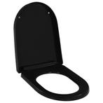 Toiletbril toilet zitting softclose wcbril zwart GRTS BEZORG, Nieuw, Overige typen, Zwart, Verzenden