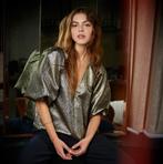 By bar gouden top L, Kleding | Dames, Tops, Overige kleuren, Ophalen of Verzenden, Zo goed als nieuw, Korte mouw