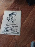 Advertentie van Mascotte vloei leger 1955, Verzamelen, Rookartikelen, Aanstekers en Luciferdoosjes, Ophalen of Verzenden