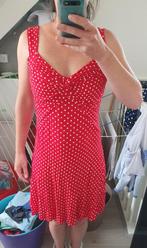 Rood jurkje maat S, Maat 36 (S), Gedragen, Boven de knie, Rood