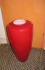 Hoge glazen vaas rood ca 60 cm, Ophalen, 50 tot 75 cm, Rood, Glas
