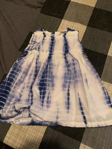Blauw/witte jurkje van de Hema. Maat 74 beschikbaar voor biedingen