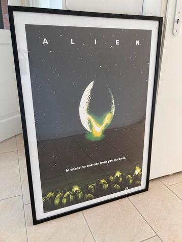 Alien filmposter inclusief lijst beschikbaar voor biedingen