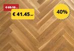 Visgraat parket voor € 41.45 /m² ! - STOCKVERKOOP, Nieuw, 10 m² of meer, 10 tot 30 cm, Hout