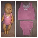 Ondergoed roze voor 43cm pop, Kinderen en Baby's, Speelgoed | Poppen, Ophalen of Verzenden, Nieuw, Babypop
