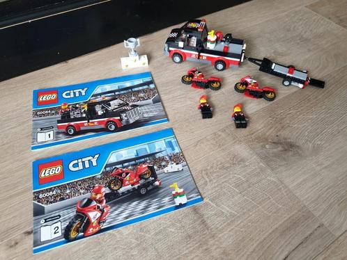 60084 City Racemotor transport, Kinderen en Baby's, Speelgoed | Duplo en Lego, Zo goed als nieuw, Lego, Complete set, Ophalen of Verzenden