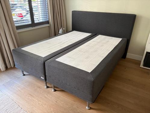 Goosens Boxspring Bed 160 x 200, Huis en Inrichting, Slaapkamer | Bedden, Gebruikt, Tweepersoons, 160 cm, 200 cm, Overige materialen