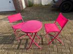 Knalroze Bistro Set - Tuinmeubel, Overige materialen, Eettafel, Nieuw, Tuinset